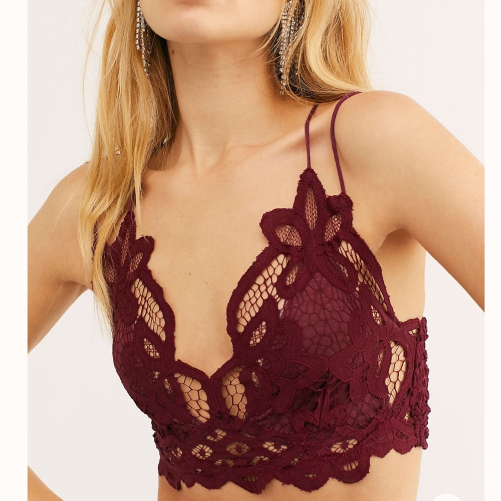Burgundy Lace Adella Bralette